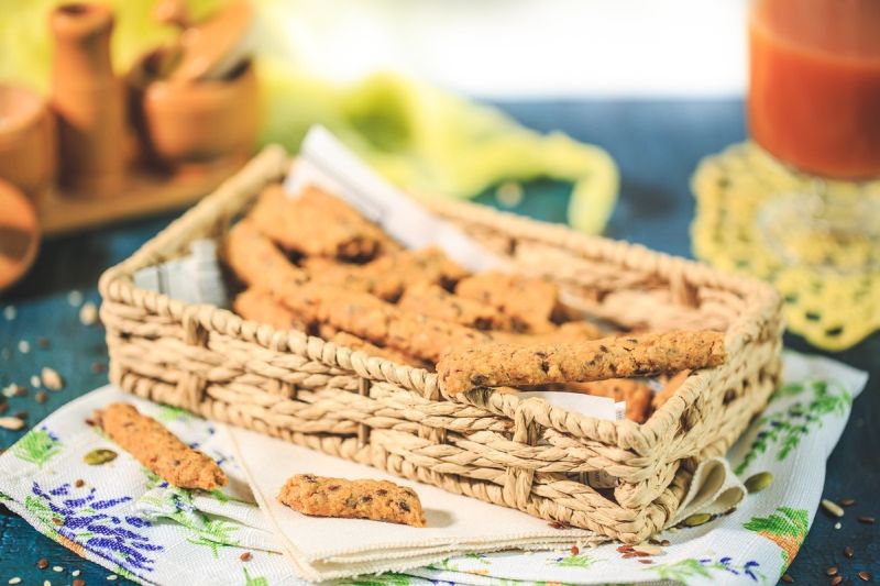  Безглутенови веган гризини със семена 100гр.